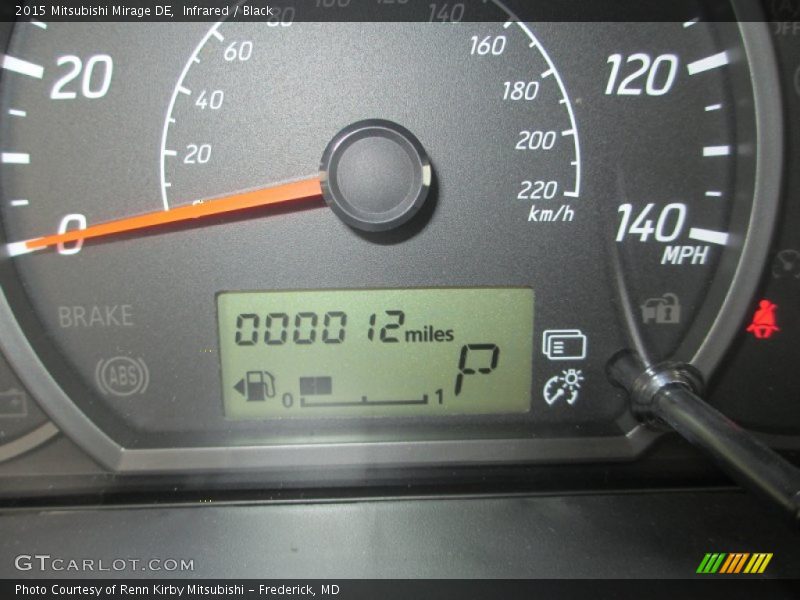 Infrared / Black 2015 Mitsubishi Mirage DE