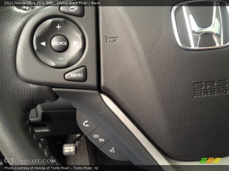 Crystal Black Pearl / Black 2012 Honda CR-V EX-L 4WD