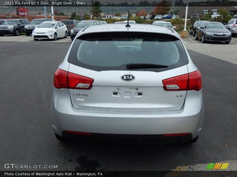 Bright Silver / Stone 2011 Kia Forte EX 5 Door