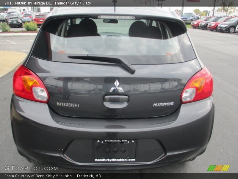 Thunder Gray / Black 2015 Mitsubishi Mirage DE