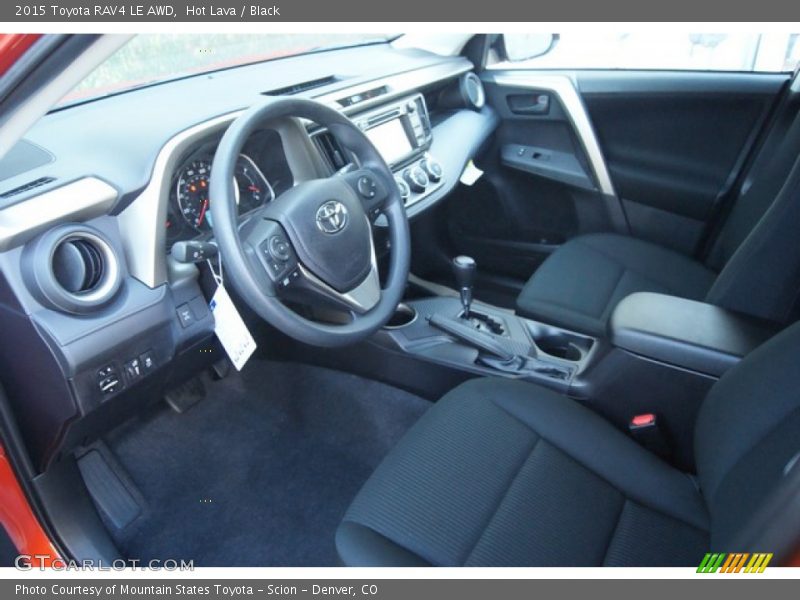 Hot Lava / Black 2015 Toyota RAV4 LE AWD