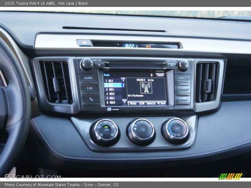 Hot Lava / Black 2015 Toyota RAV4 LE AWD