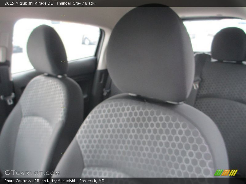Thunder Gray / Black 2015 Mitsubishi Mirage DE
