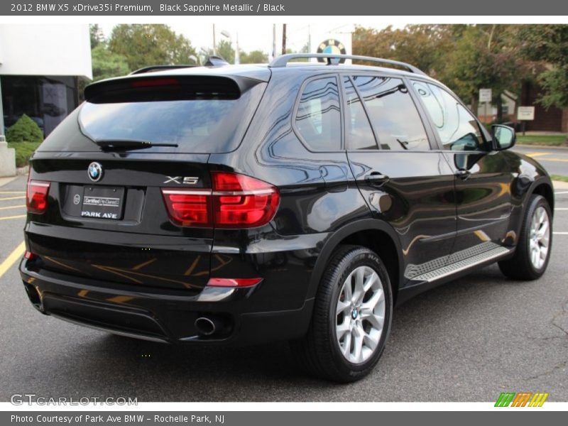 Black Sapphire Metallic / Black 2012 BMW X5 xDrive35i Premium