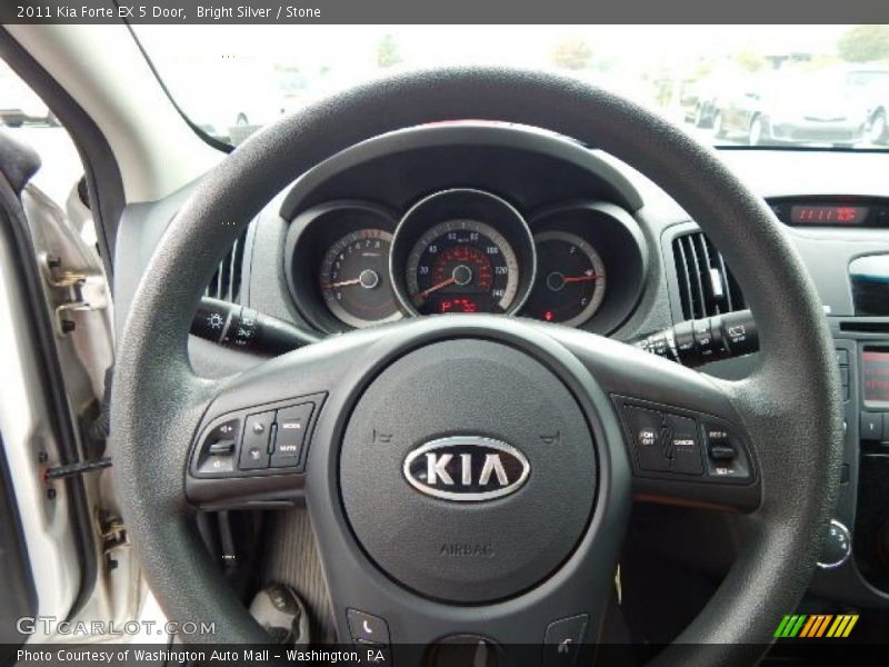 Bright Silver / Stone 2011 Kia Forte EX 5 Door