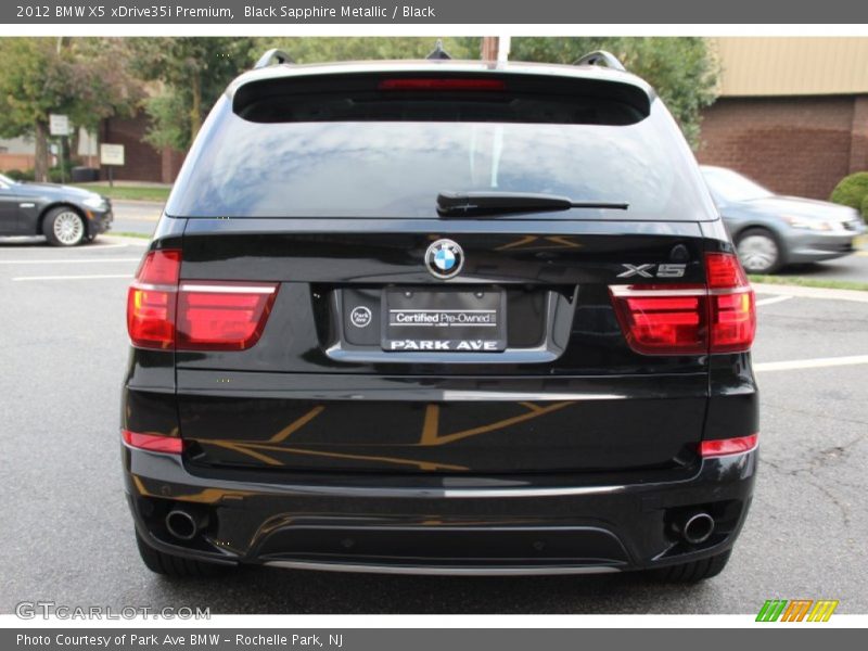 Black Sapphire Metallic / Black 2012 BMW X5 xDrive35i Premium