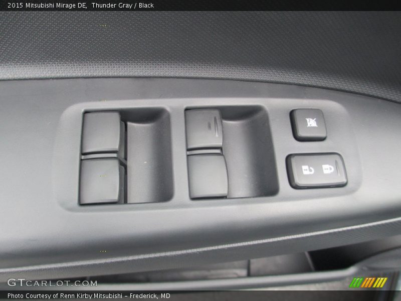 Thunder Gray / Black 2015 Mitsubishi Mirage DE