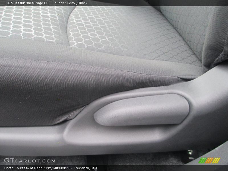 Thunder Gray / Black 2015 Mitsubishi Mirage DE