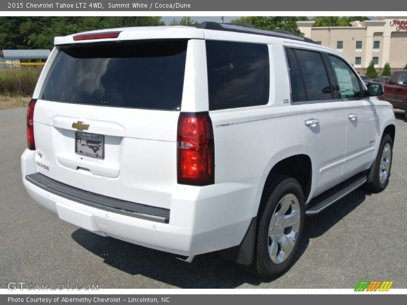 Summit White / Cocoa/Dune 2015 Chevrolet Tahoe LTZ 4WD
