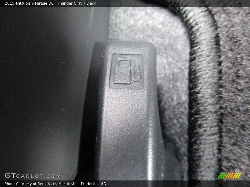 Thunder Gray / Black 2015 Mitsubishi Mirage DE