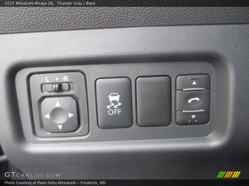Thunder Gray / Black 2015 Mitsubishi Mirage DE