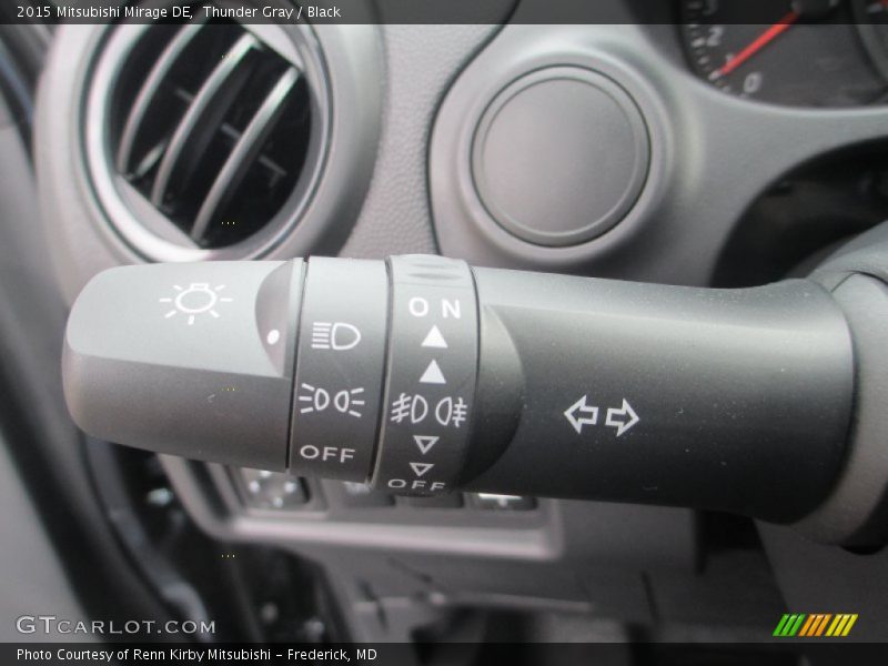 Thunder Gray / Black 2015 Mitsubishi Mirage DE