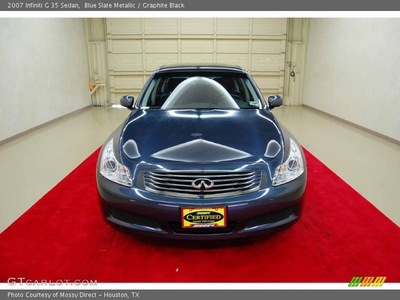 Blue Slate Metallic / Graphite Black 2007 Infiniti G 35 Sedan