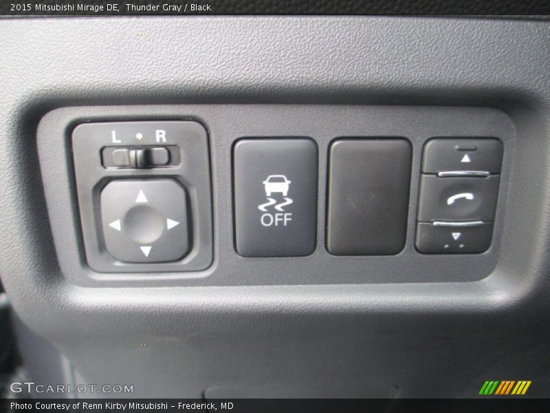 Thunder Gray / Black 2015 Mitsubishi Mirage DE