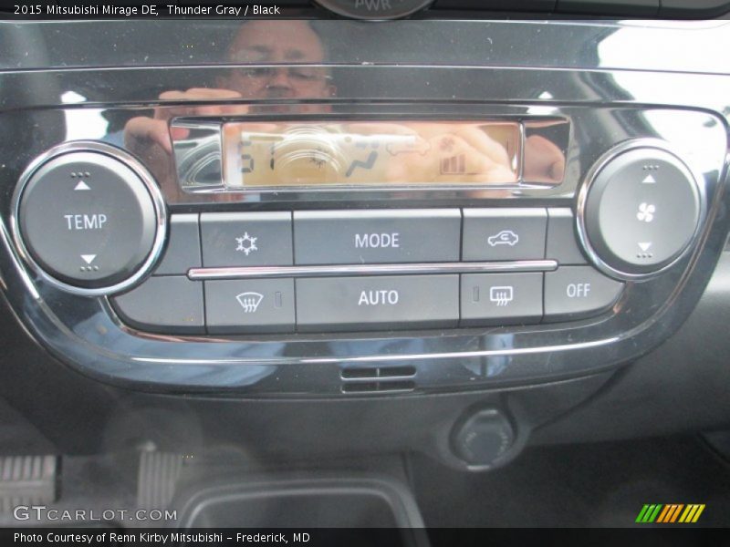 Thunder Gray / Black 2015 Mitsubishi Mirage DE