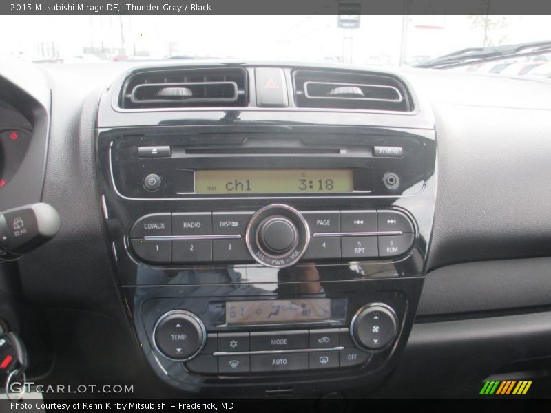 Thunder Gray / Black 2015 Mitsubishi Mirage DE