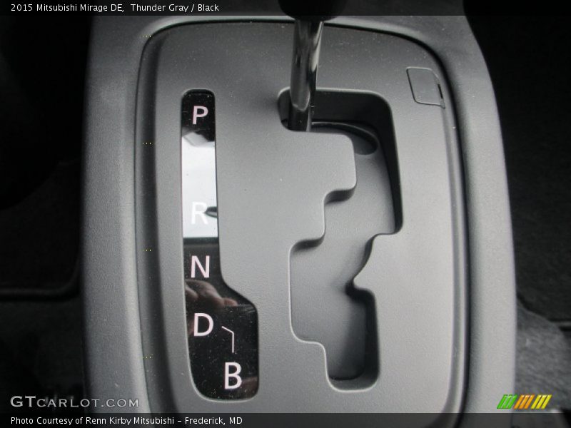 Thunder Gray / Black 2015 Mitsubishi Mirage DE