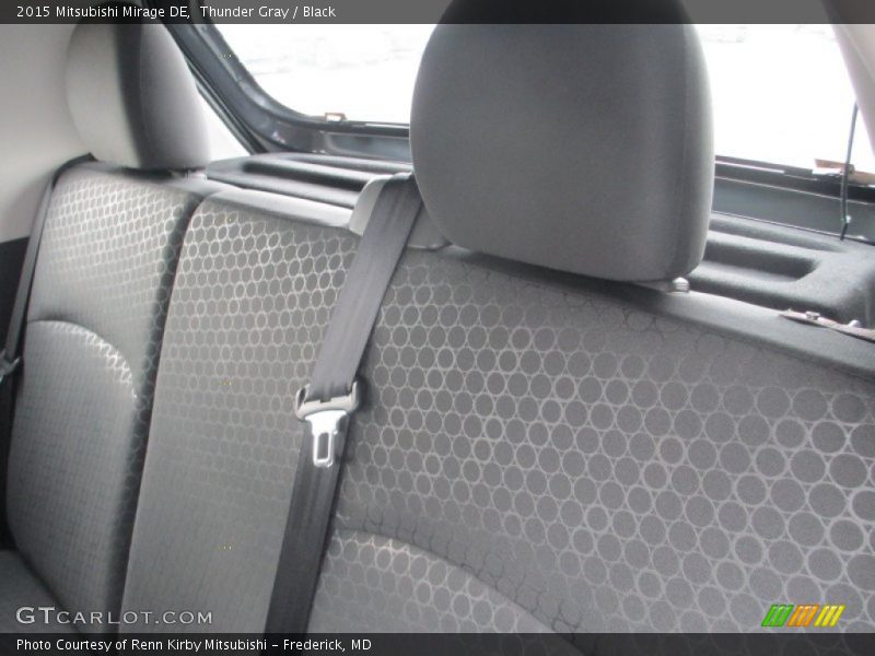 Thunder Gray / Black 2015 Mitsubishi Mirage DE