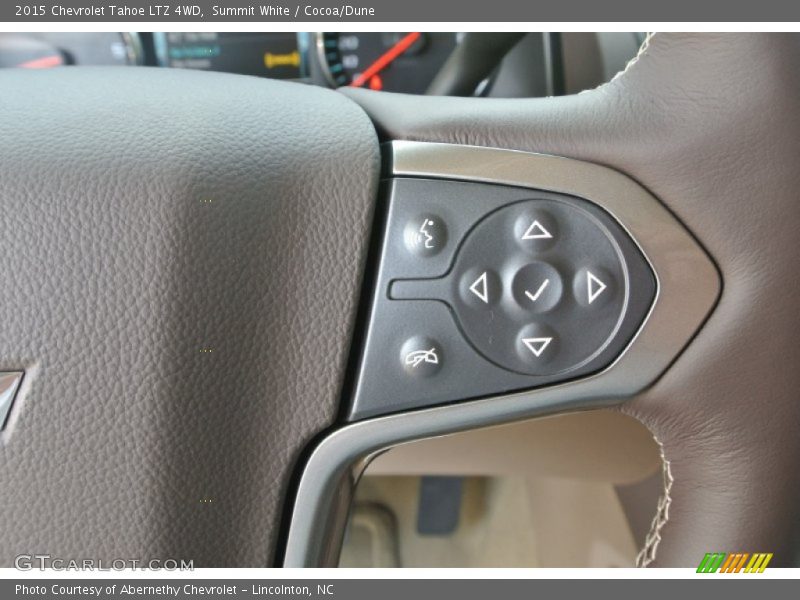 Summit White / Cocoa/Dune 2015 Chevrolet Tahoe LTZ 4WD