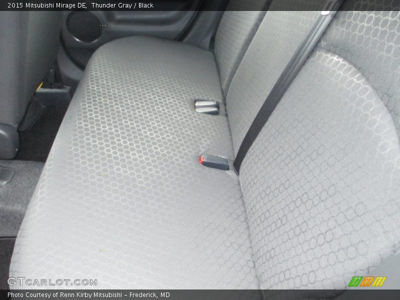 Thunder Gray / Black 2015 Mitsubishi Mirage DE