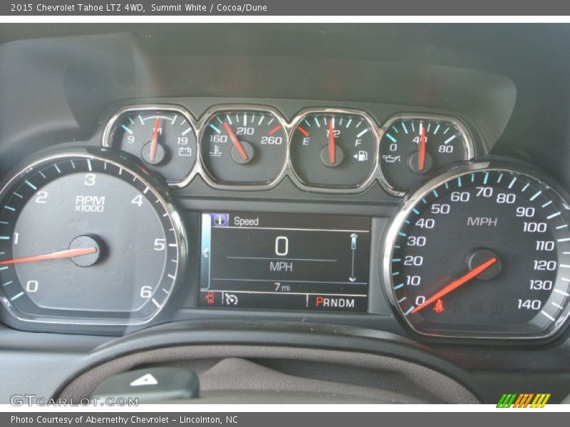 Summit White / Cocoa/Dune 2015 Chevrolet Tahoe LTZ 4WD