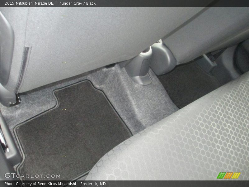 Thunder Gray / Black 2015 Mitsubishi Mirage DE