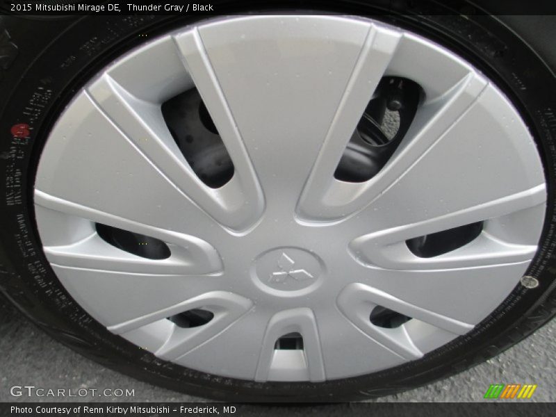 Thunder Gray / Black 2015 Mitsubishi Mirage DE