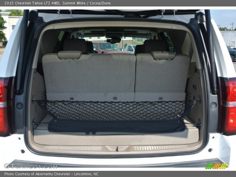 Summit White / Cocoa/Dune 2015 Chevrolet Tahoe LTZ 4WD