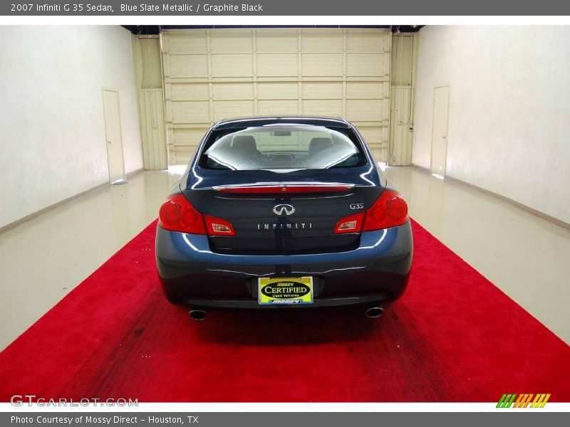 Blue Slate Metallic / Graphite Black 2007 Infiniti G 35 Sedan