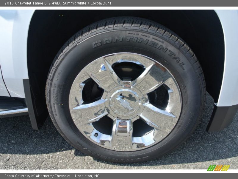 Summit White / Cocoa/Dune 2015 Chevrolet Tahoe LTZ 4WD