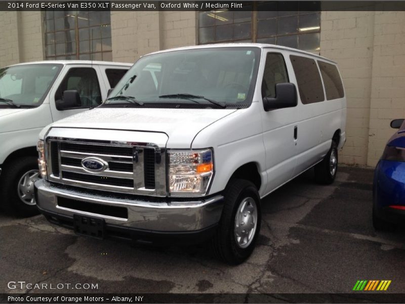 Oxford White / Medium Flint 2014 Ford E-Series Van E350 XLT Passenger Van