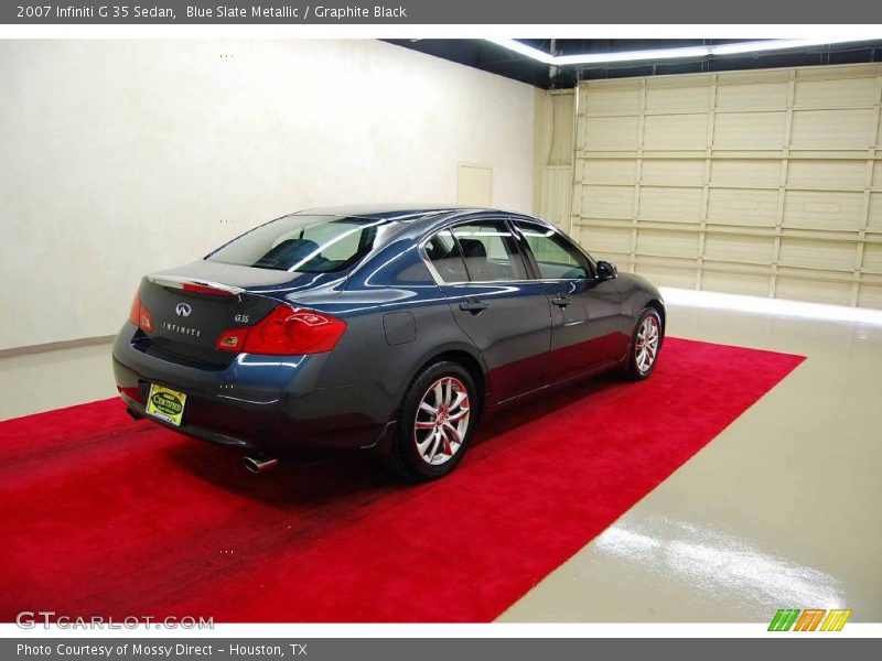 Blue Slate Metallic / Graphite Black 2007 Infiniti G 35 Sedan