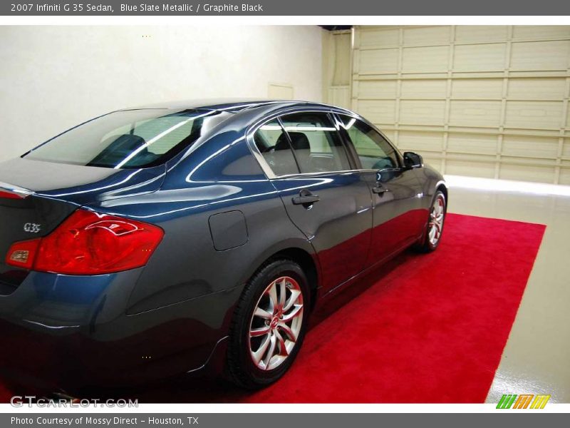 Blue Slate Metallic / Graphite Black 2007 Infiniti G 35 Sedan