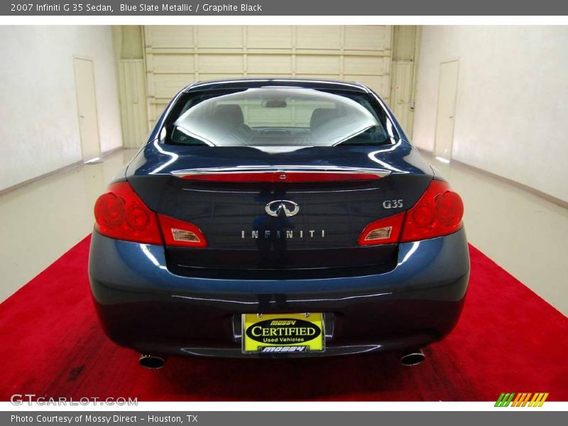 Blue Slate Metallic / Graphite Black 2007 Infiniti G 35 Sedan