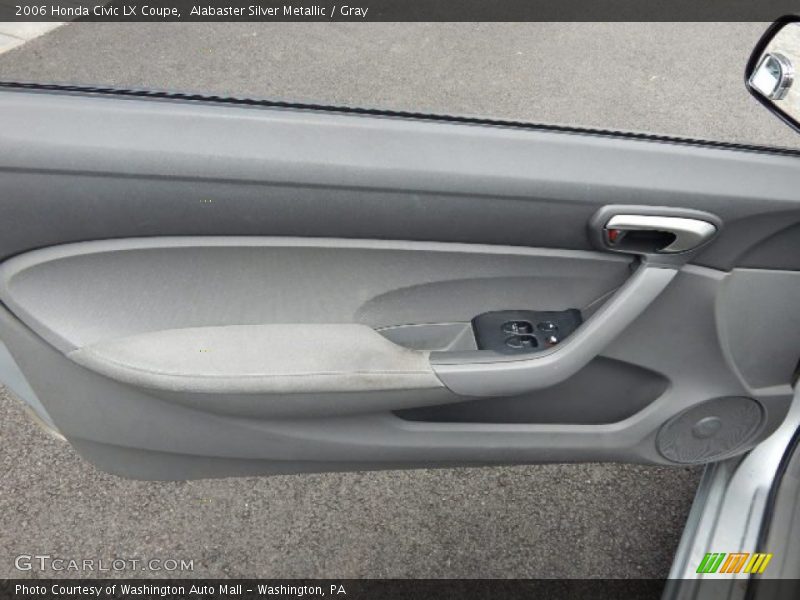 Alabaster Silver Metallic / Gray 2006 Honda Civic LX Coupe