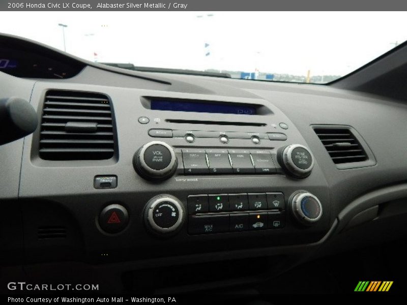 Alabaster Silver Metallic / Gray 2006 Honda Civic LX Coupe