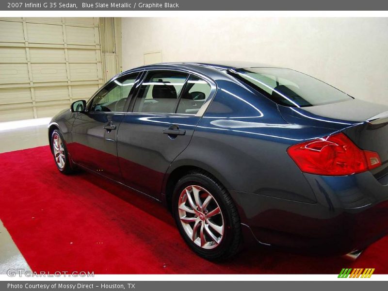 Blue Slate Metallic / Graphite Black 2007 Infiniti G 35 Sedan
