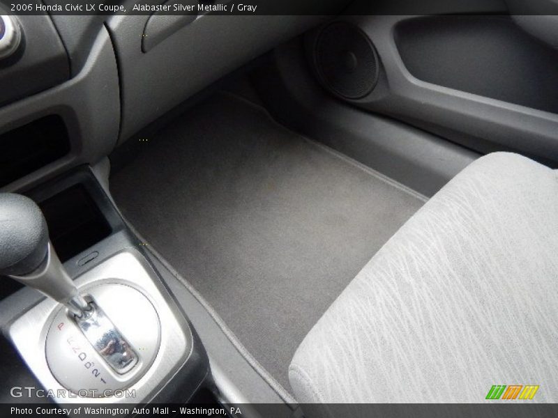Alabaster Silver Metallic / Gray 2006 Honda Civic LX Coupe