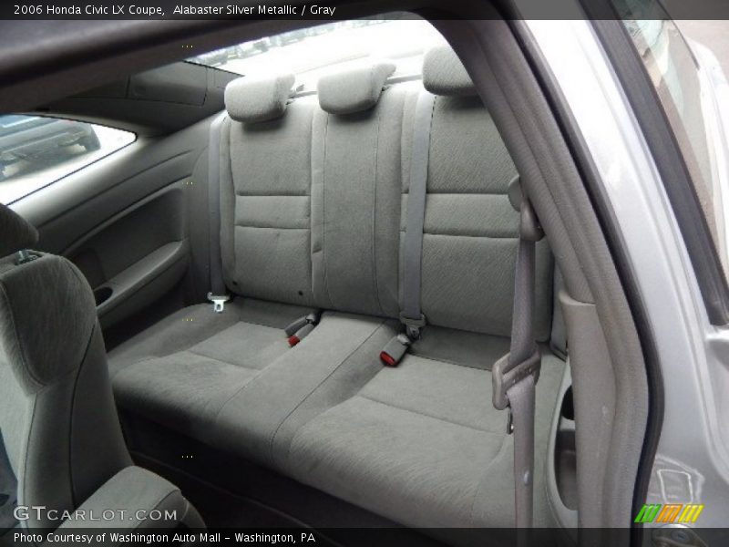 Alabaster Silver Metallic / Gray 2006 Honda Civic LX Coupe