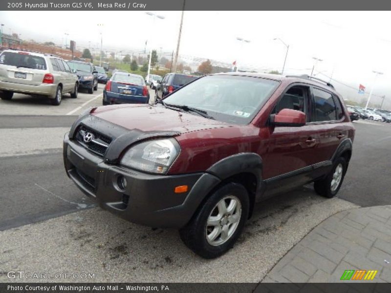 Mesa Red / Gray 2005 Hyundai Tucson GLS V6