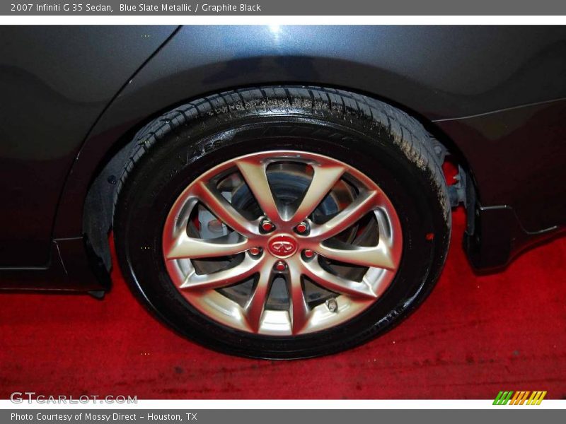 Blue Slate Metallic / Graphite Black 2007 Infiniti G 35 Sedan