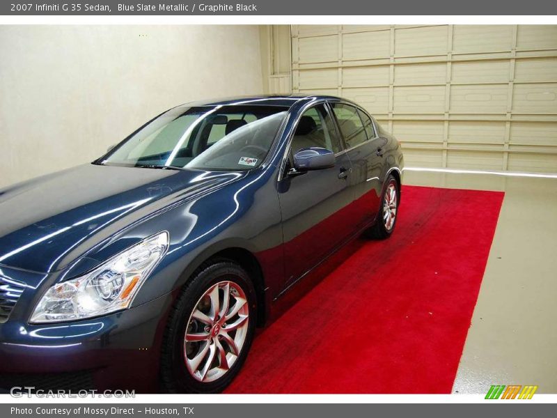 Blue Slate Metallic / Graphite Black 2007 Infiniti G 35 Sedan