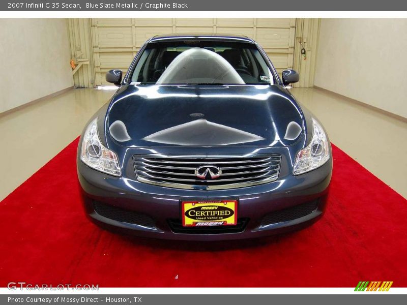 Blue Slate Metallic / Graphite Black 2007 Infiniti G 35 Sedan