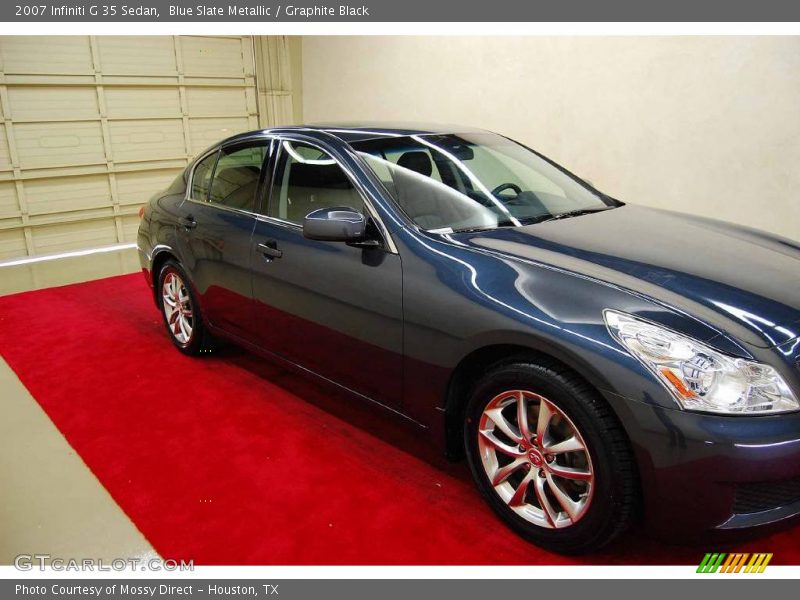 Blue Slate Metallic / Graphite Black 2007 Infiniti G 35 Sedan