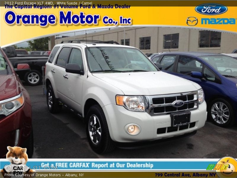White Suede / Camel 2012 Ford Escape XLT 4WD