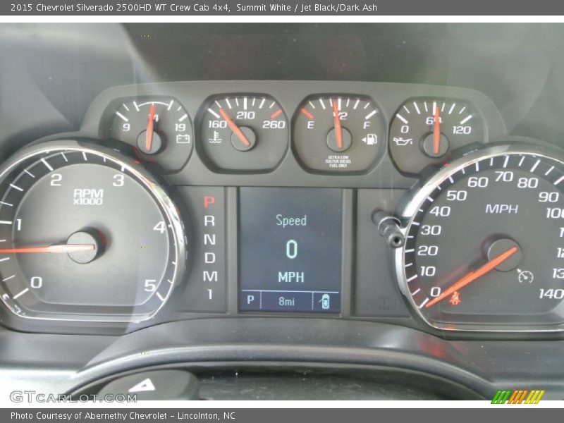 Summit White / Jet Black/Dark Ash 2015 Chevrolet Silverado 2500HD WT Crew Cab 4x4