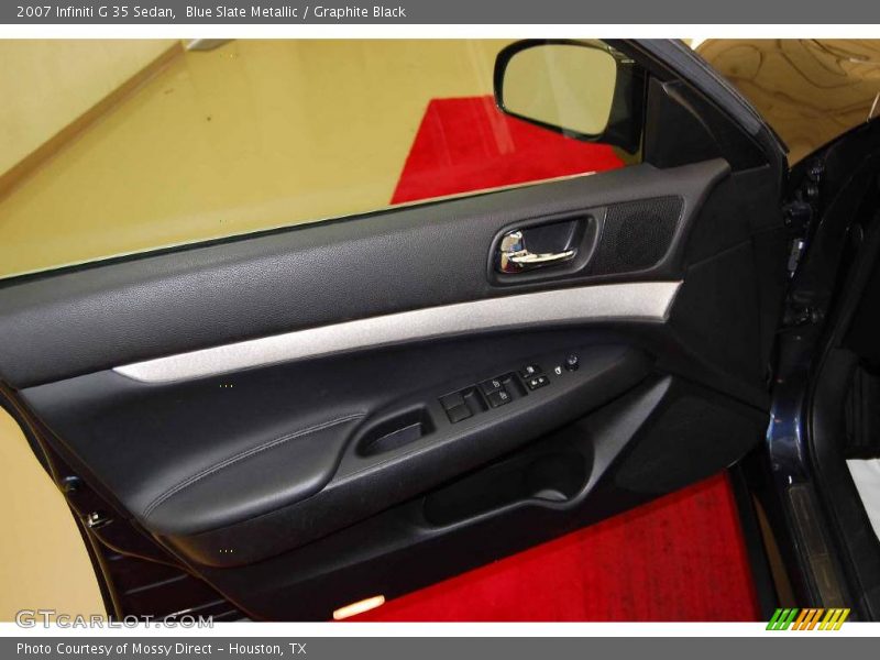 Blue Slate Metallic / Graphite Black 2007 Infiniti G 35 Sedan