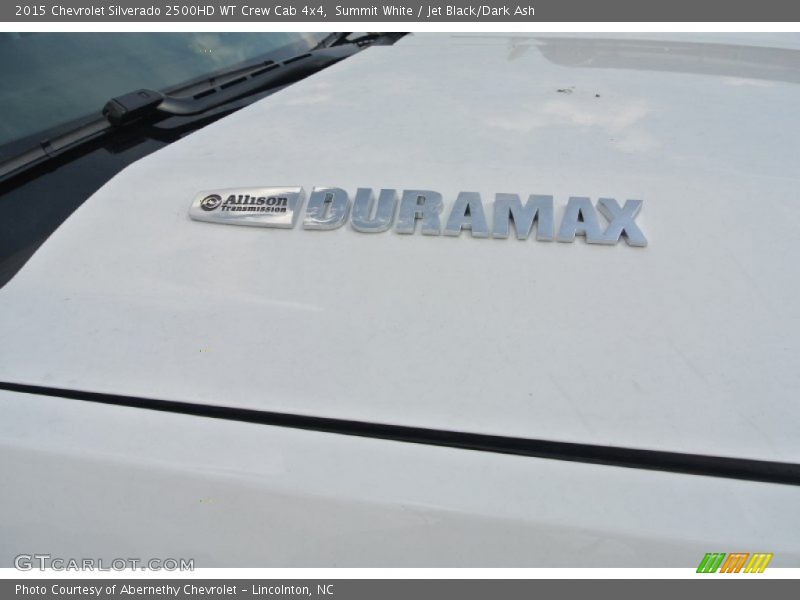 Summit White / Jet Black/Dark Ash 2015 Chevrolet Silverado 2500HD WT Crew Cab 4x4