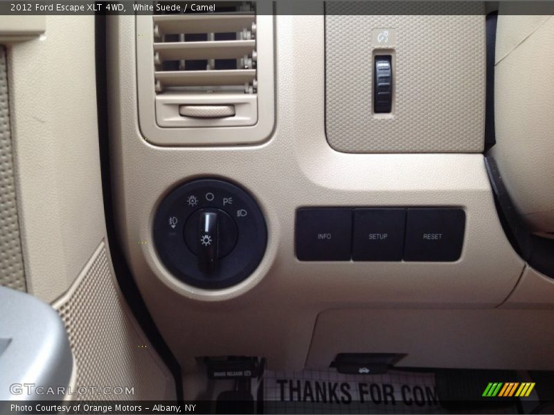 White Suede / Camel 2012 Ford Escape XLT 4WD