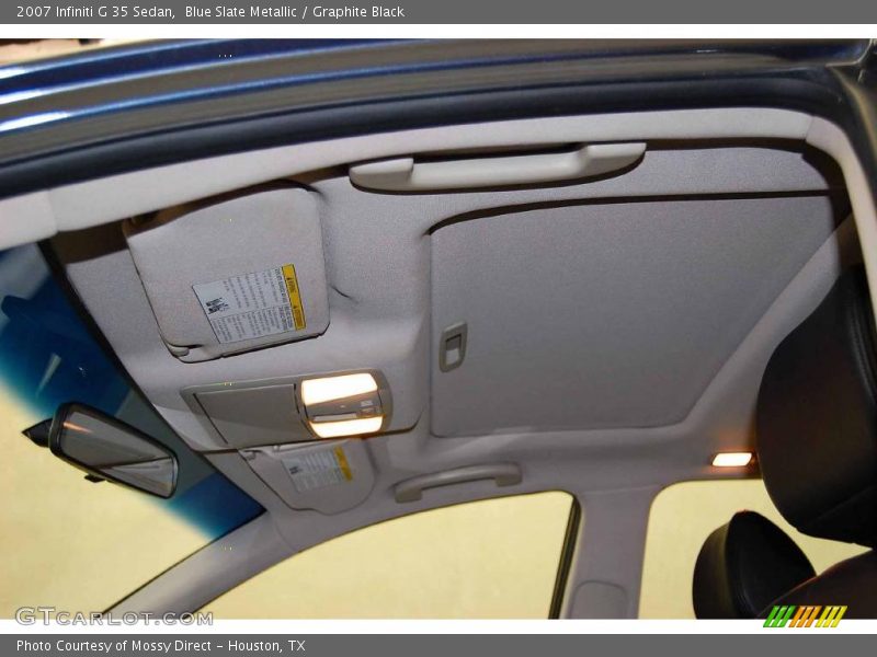 Blue Slate Metallic / Graphite Black 2007 Infiniti G 35 Sedan